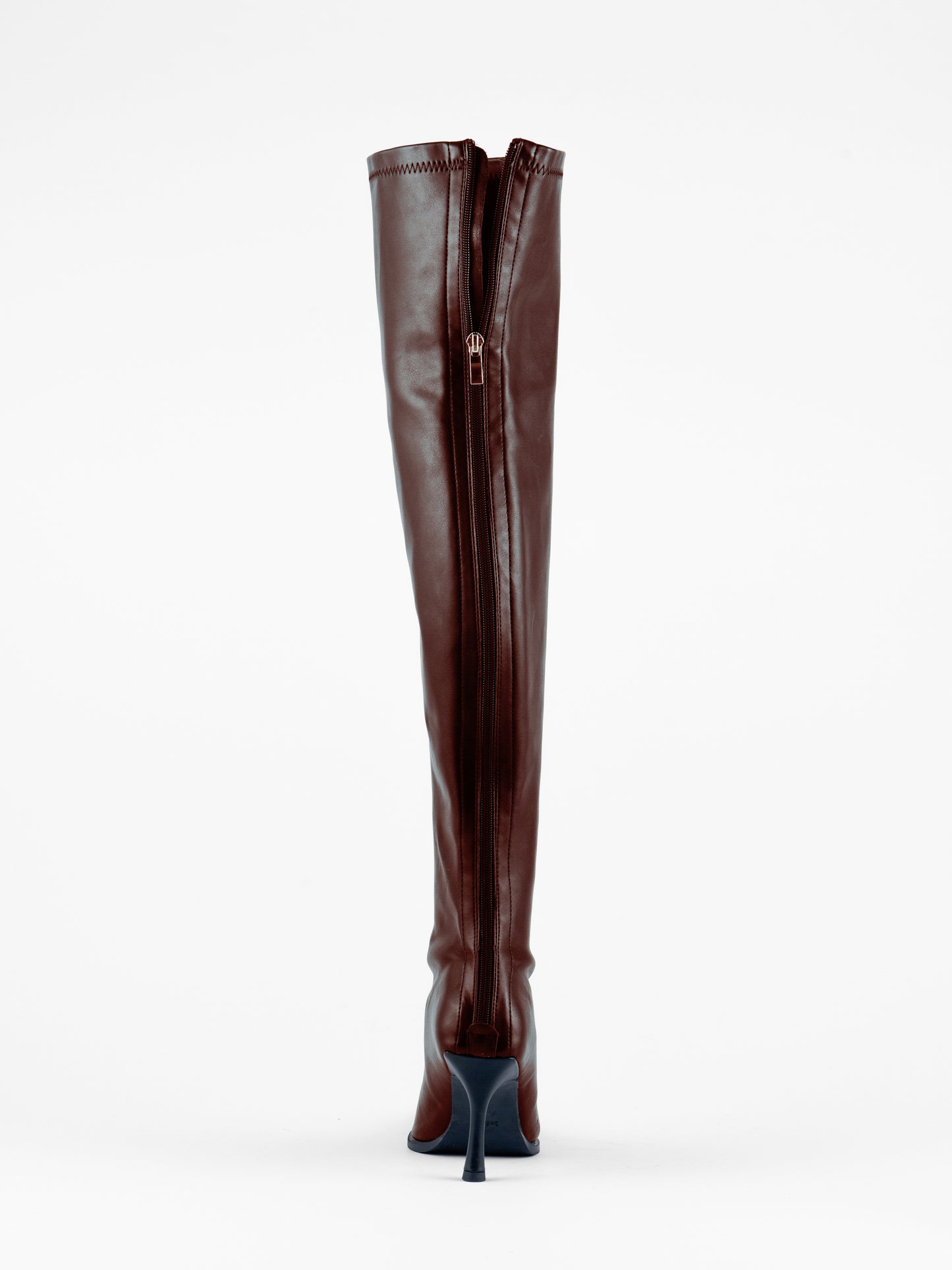 Pairs High Over the Knee High Boots - Brown Sugar