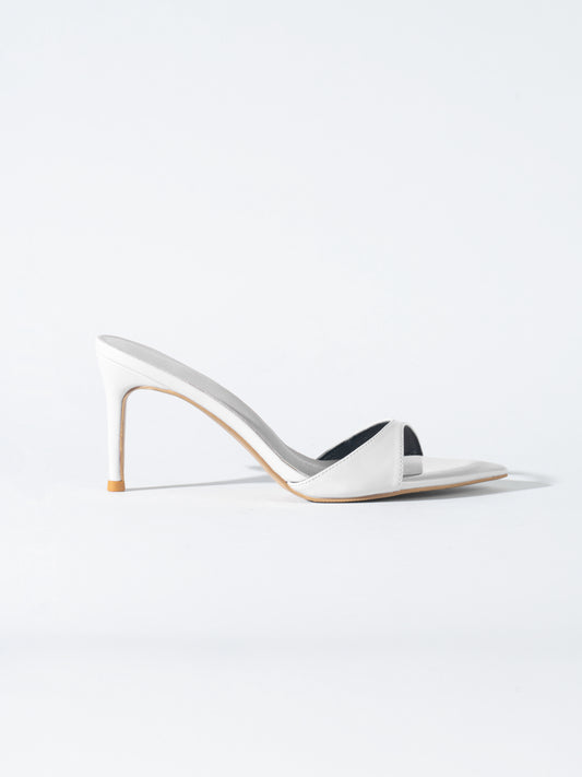 Bandel PVC Mules - Ivory White