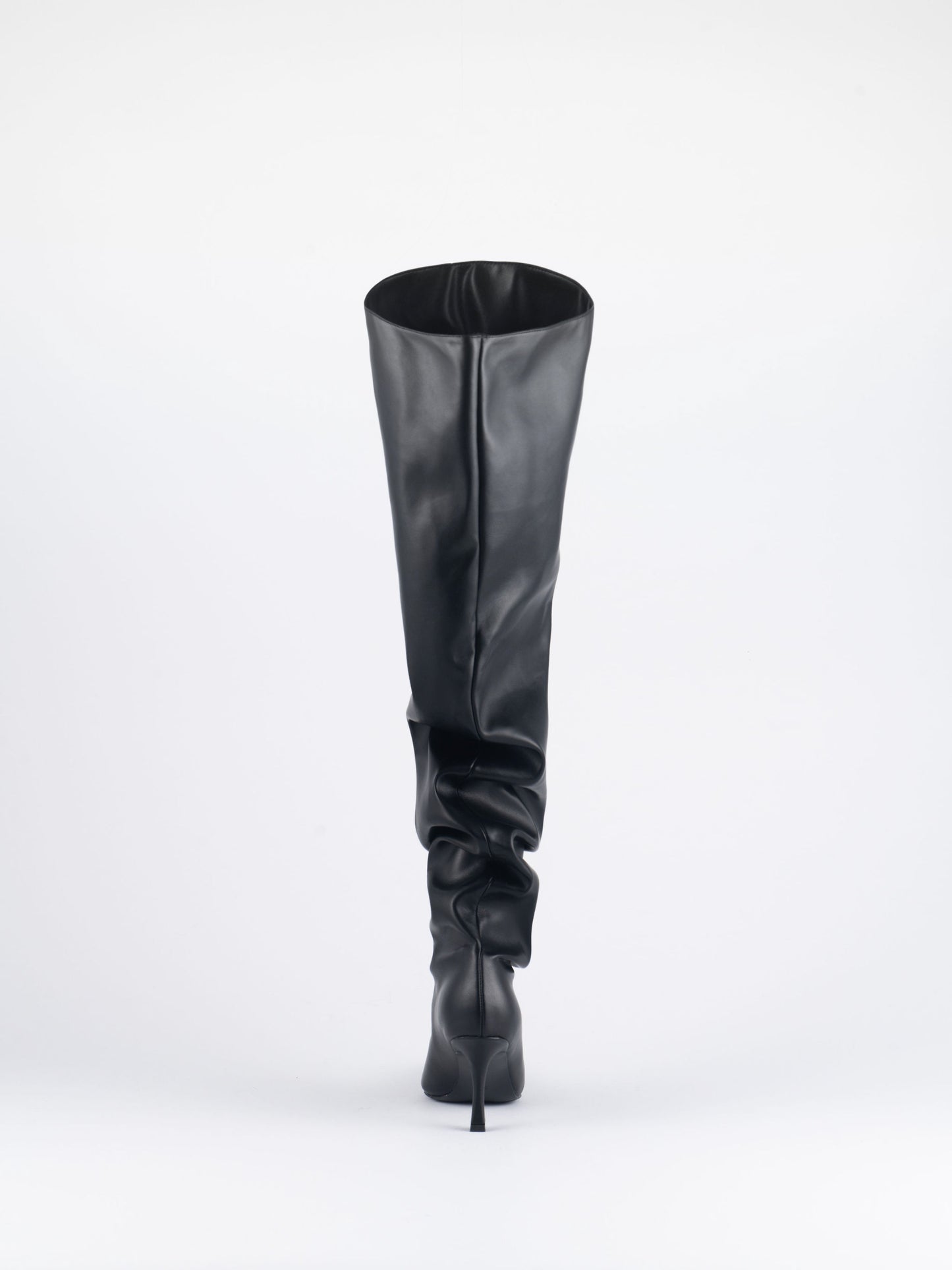 Young City Thigh High Trouser Boots - Black