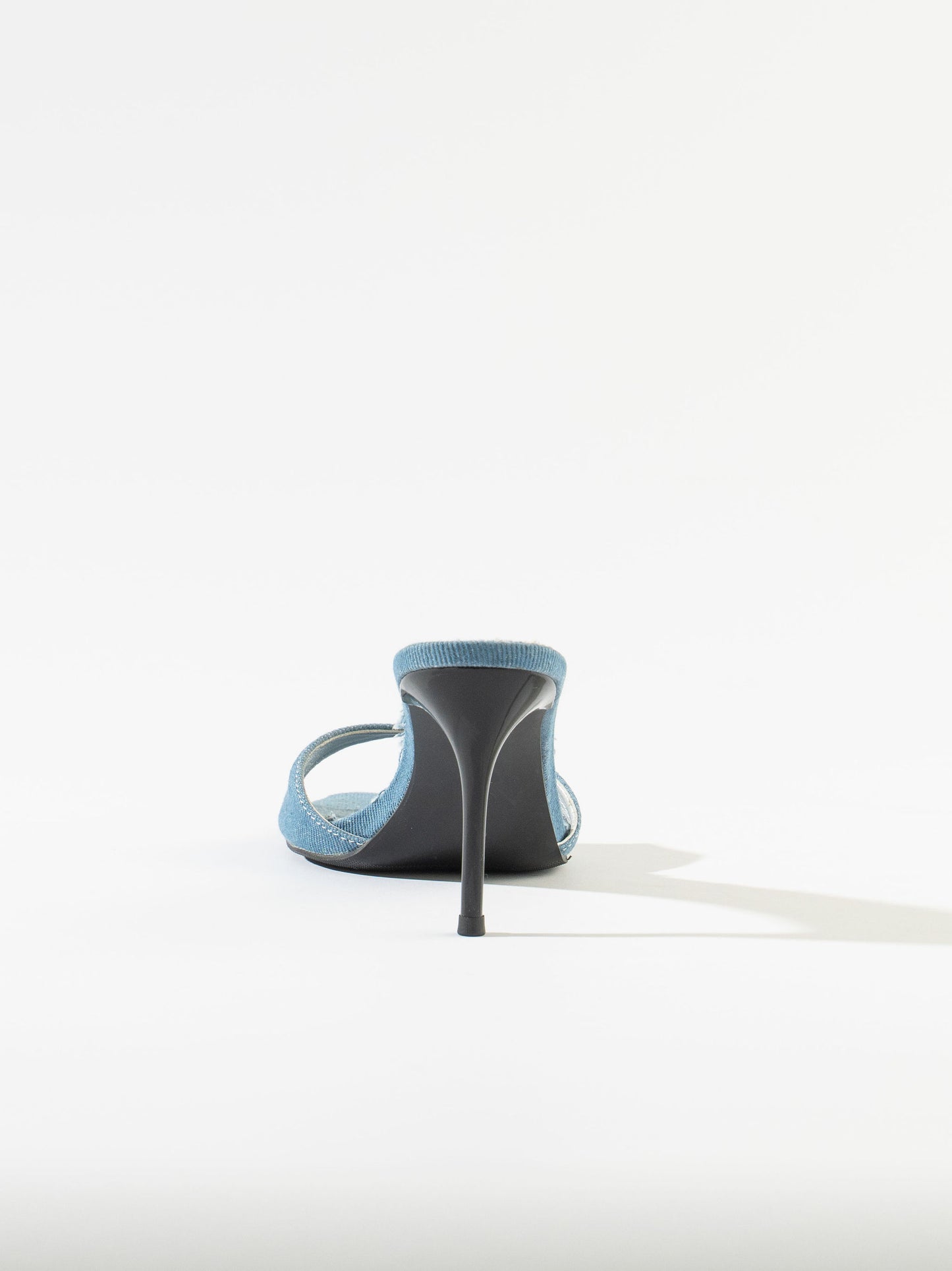 Nastya Denim Mules - Light Washed Denim