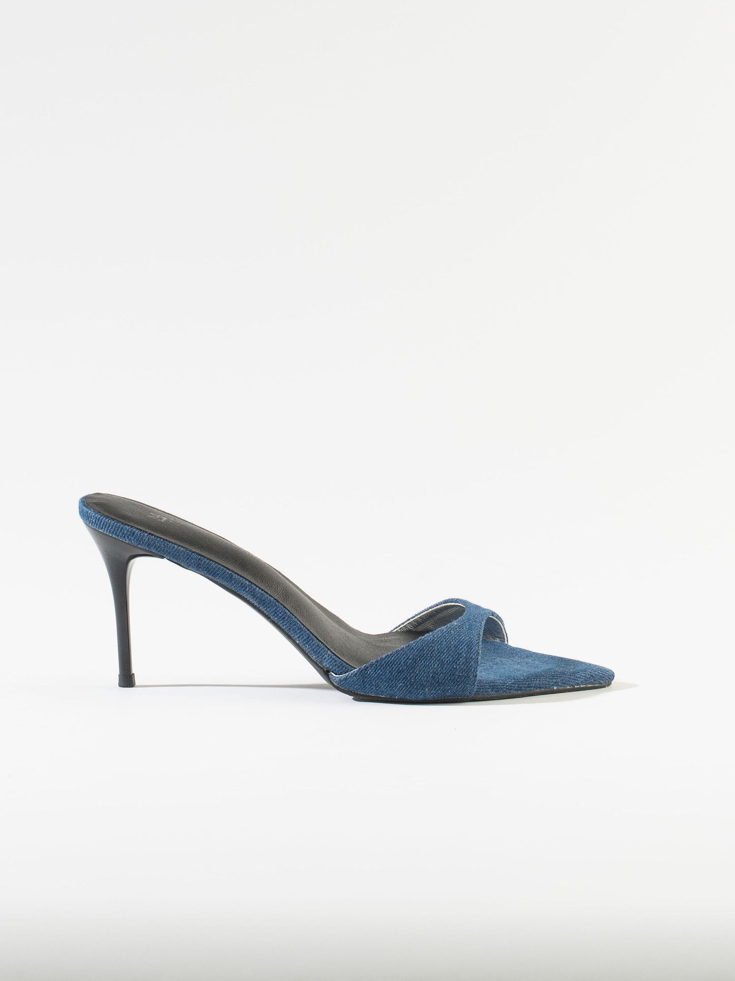 Nastya Denim Mules - Dark Navy