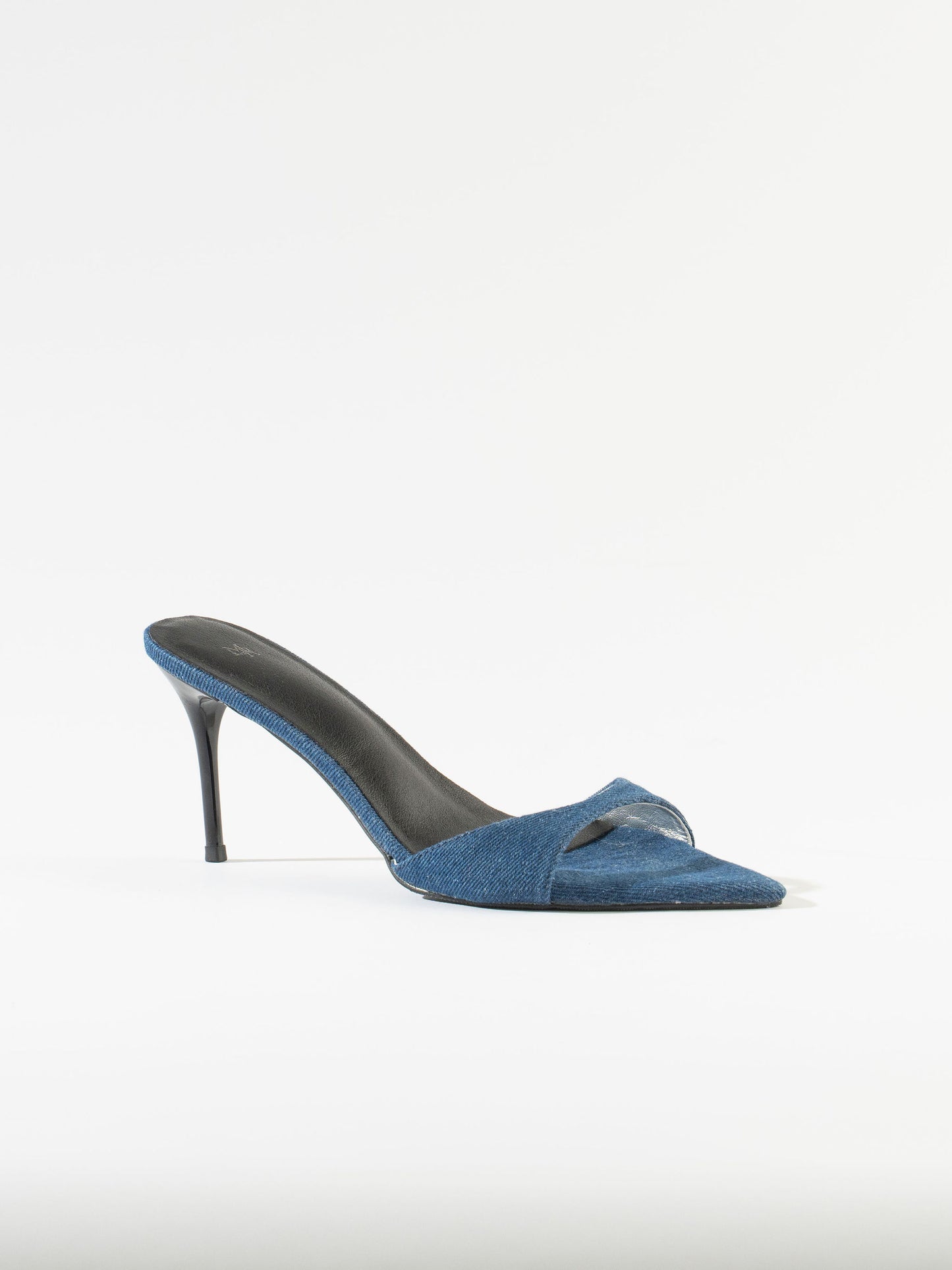 Nastya Denim Mules - Dark Navy