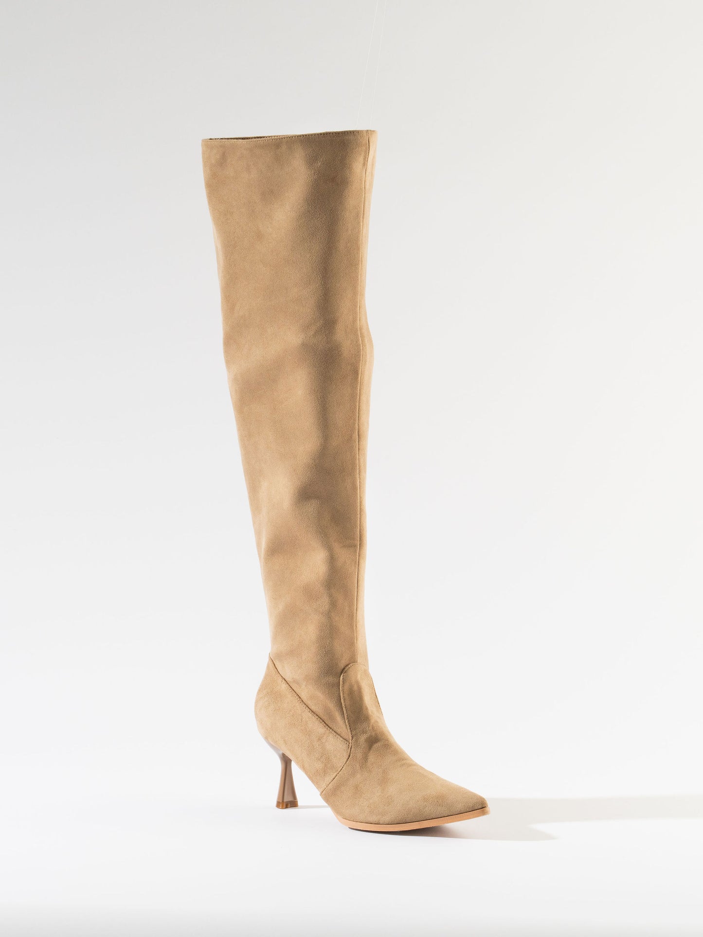 Geminus Pointed-Toe  Suede Boots - Camel