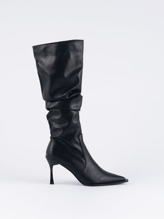 Kandra Knee High Boots - Classic Black