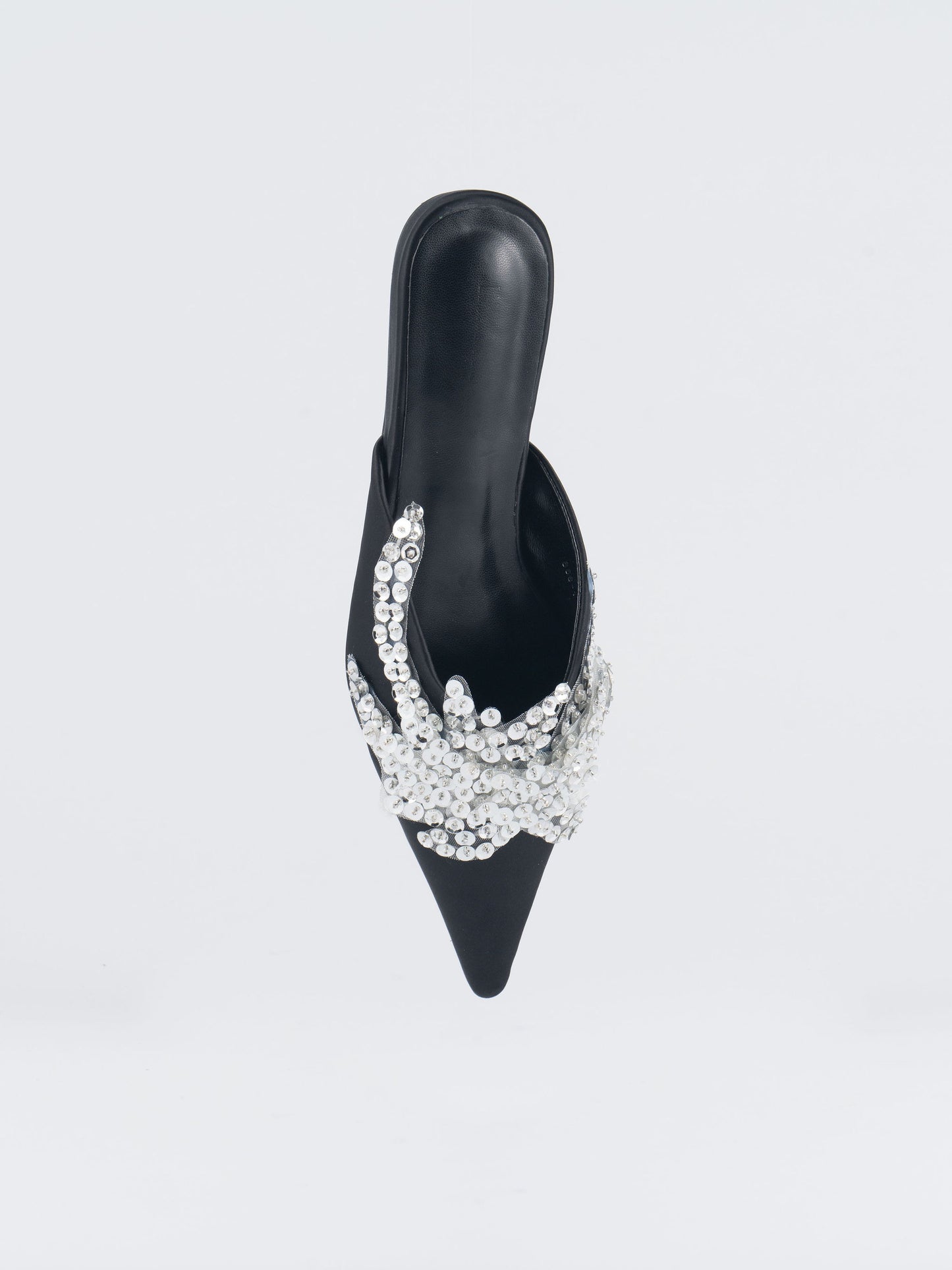 Pairs Shine Pointy Toe Rhinestone Flats - Limited Release